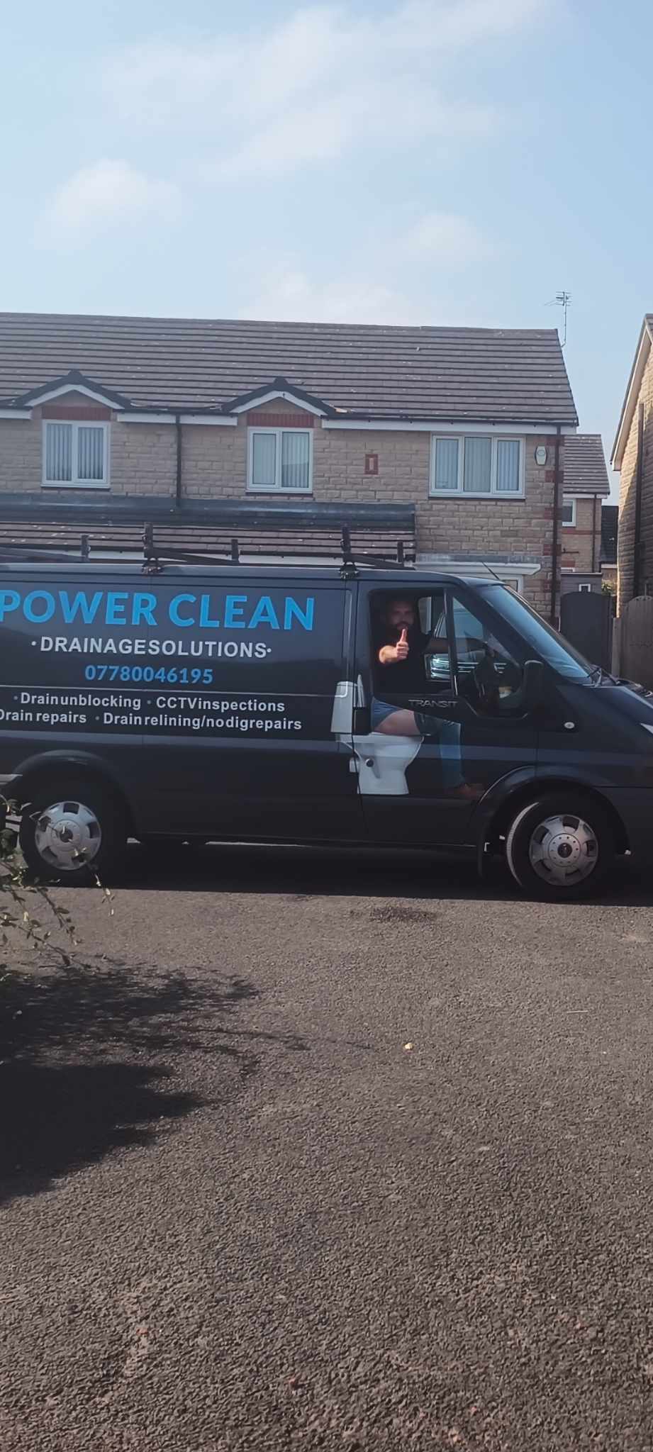 Power Clean drainage van and jetting equipment